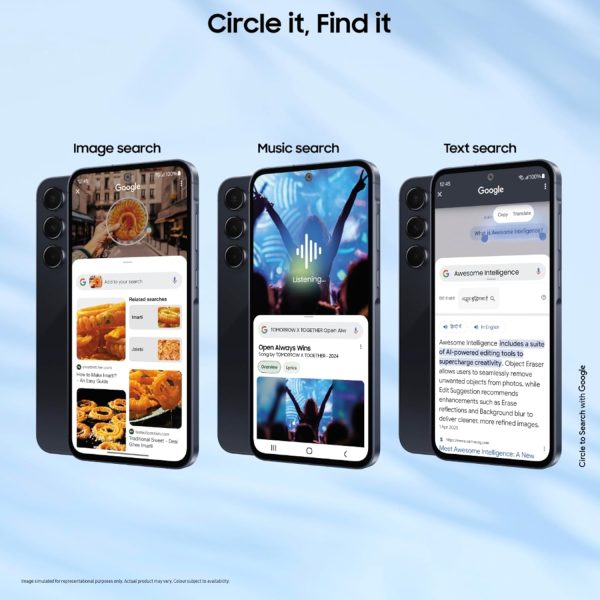 Anniversary Celebration while stocks last:Samsung Galaxy A55 5G (Awesome Navy, 8GB RAM, 256GB Storage) | AI | Metal Frame | 50 MP Main Camera (OIS) | Super HDR Video|...