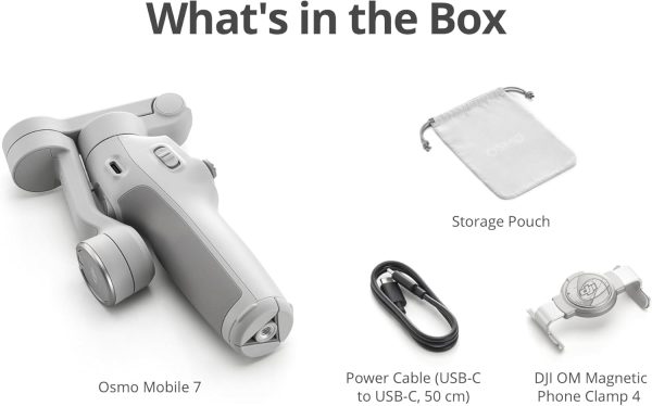 Big Summer Sale Limited Time Offer AED 99د.إ:DJI Osmo Mobile 7P Gimbal Stabilizer for iPhone, Android, Native Tracking, 3-Axis Phone Gimbal, Built-in Extension Rod & Tripod,...