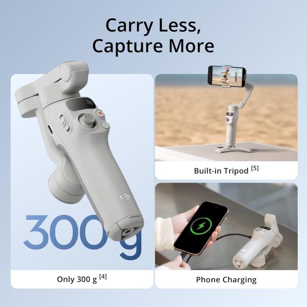 Big Summer Sale Limited Time Offer AED 99د.إ:DJI Osmo Mobile 7P Gimbal Stabilizer for iPhone, Android, Native Tracking, 3-Axis Phone Gimbal, Built-in Extension Rod & Tripod,...