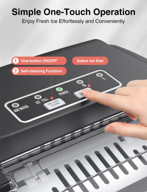 Celebrate with Us Anniversary Limited-Time & Limited-Quantity Deal AED 99.00د.إ:CROWNFUL Ice Maker Countertop, Portable Self-Cleaning Ice Maker Machine with Handle, Scoop and...