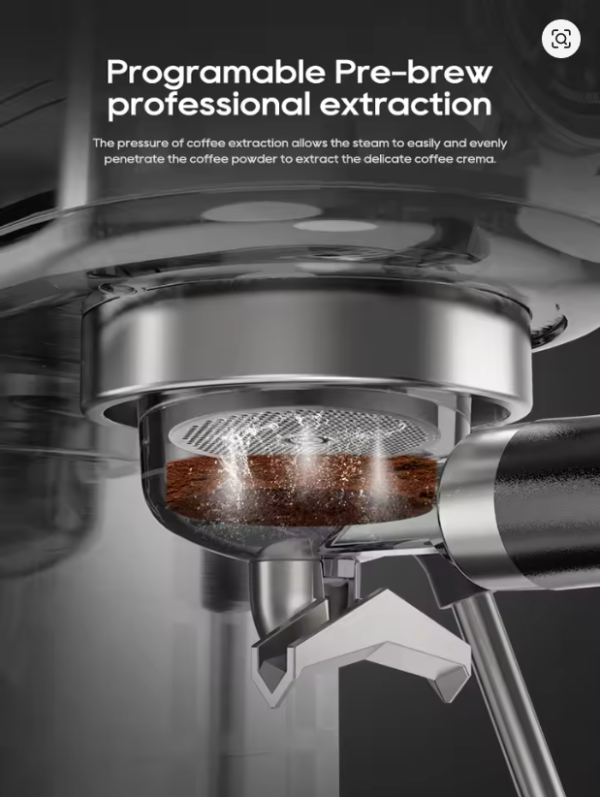 HiBREW 20Bar Semi Automatic Espresso Coffee Machine Temperature Adjustable Cold/Hot Super Slim Coffee Maker Cappuccino H10B