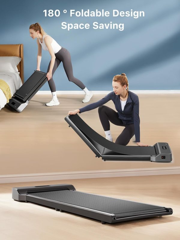 Limited-Time Sale for Summer Surprises AED 89د.إ:KingSmith Walkingpad Z1 Folding Treadmill Ultra Slim Electric 180°Foldable Treadmill Smart Fold Walking Pad Portable Safety Non...
