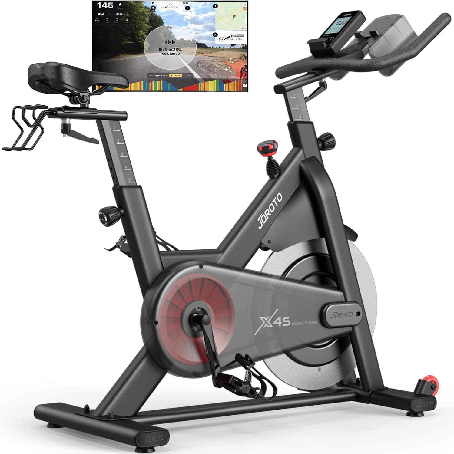Limited-Time Sale for Summer Surprises AED 99د.إ:JOROTO Exercise Bike/Spin Bike, Silent Stationary Bike Indoor Cycling Bike for home Gym Cardio with Readable Magnetic Resistance...