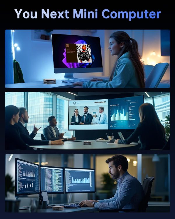 Limited-Time Sale for Summer Surprises AED 99د.إ:KAMRUI Desktop Mini PC, 16GB RAM 1TB M.2 SSD, Mini Computer with N97 Processor, Quad Core Small Computers 4K UHD, Support WiFi,...