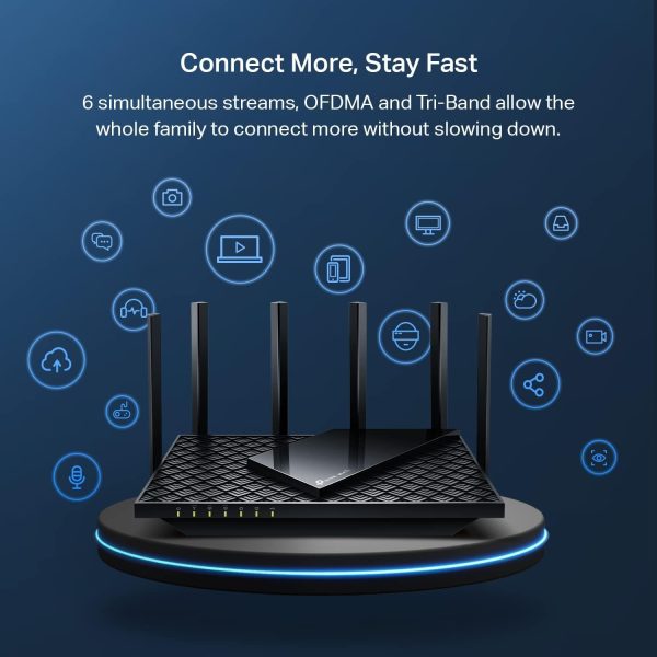 Limited-Time Sale for Summer Surprises AED 99د.إ:TP-Link AXE5400 Tri-Band WiFi 6E Router (Archer AXE75)- Gigabit Wireless Internet Router, ax Router for Gaming, VPN Router,...