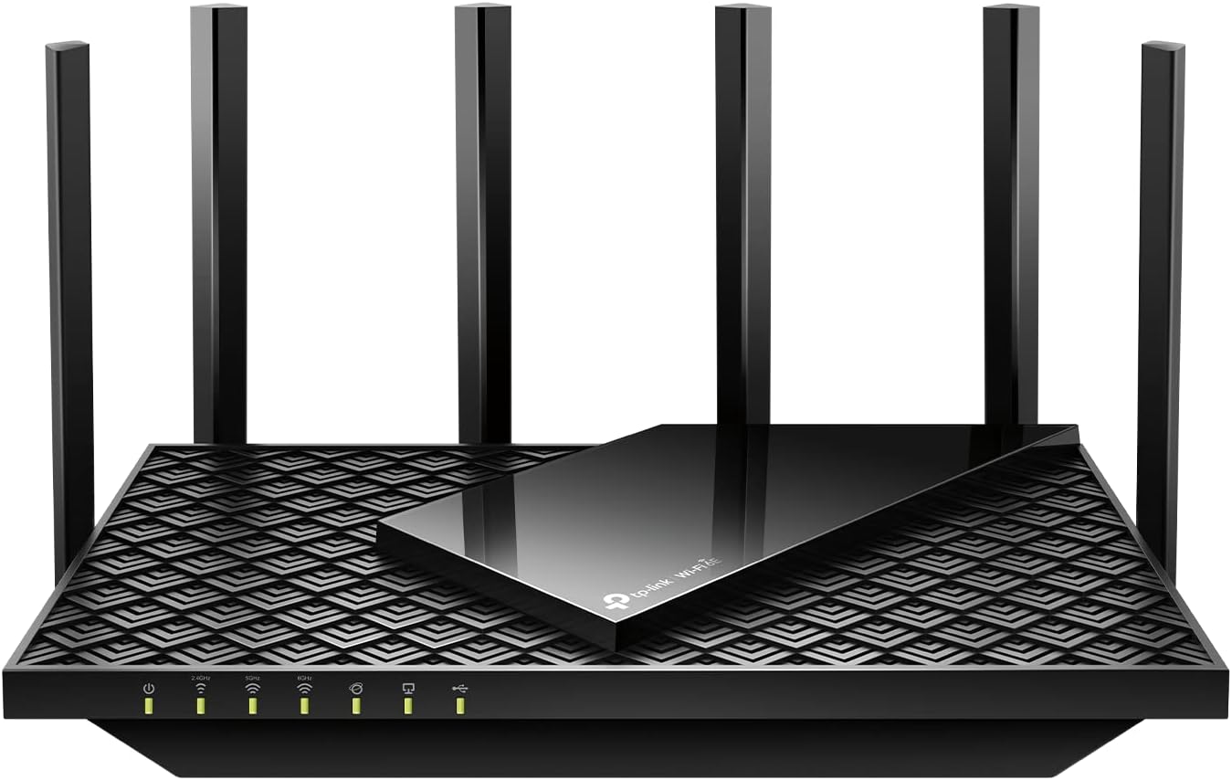 Limited-Time Sale for Summer Surprises AED 99د.إ:TP-Link AXE5400 Tri-Band WiFi 6E Router (Archer AXE75)- Gigabit Wireless Internet Router, ax Router for Gaming, VPN Router,...