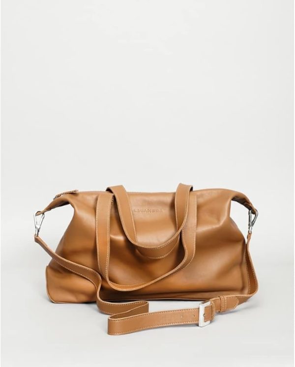 Limited-Time Sale for Summer Surprises AED 99.00د.إ :LACAMBRA Genuine Leather Shoulder Handbag For Women Tote Bag Business Office Work Bag Briefcase Computer Large Lightweight...