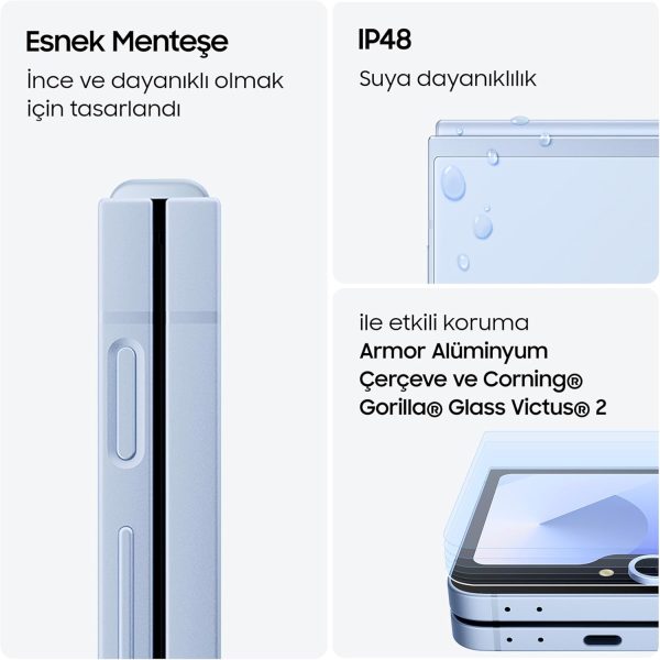 SAMSUNG Galaxy Z Flip6, 12GB RAM, 512GB Storage, Silver Shadow, 50MP Camera, 1 year Seller Warranty (International Version)