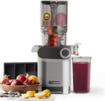Summer Final Clearance Just AED 89د.إ：Cold Press Juicer, 200W Slow Juicer 4.3" Large Feed Chute Fit Whole Fruits Vegetables | Upgraded Auger | Tritan Material | BPA Free | Juice...