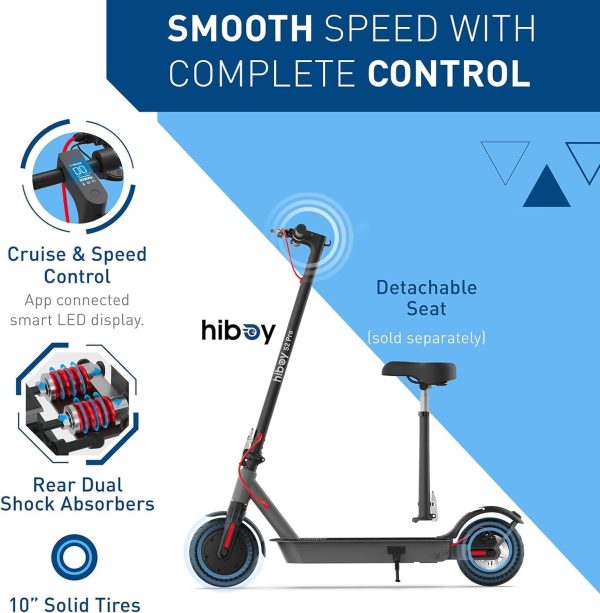 Summer Final Clearance Just AED 89د.إ:Hiboy Electric Scooter for Adults, 30km/h Ride-ons Speed Folding E Scooter, 40km (S2 Pro) or 65KM (S2 Max) Travel Distance Range, Portable...