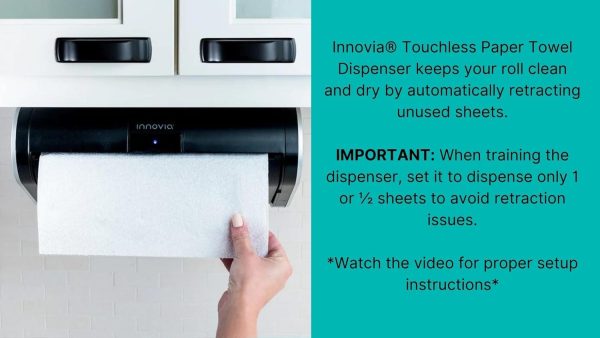 Summer Final Clearance Just AED 99د.إ:Innovia Automatic Paper Towel Dispenser. Touchless Technology. Works with Most Paper Towel Brands and Sizes. Dispenses The Number of Sheets...