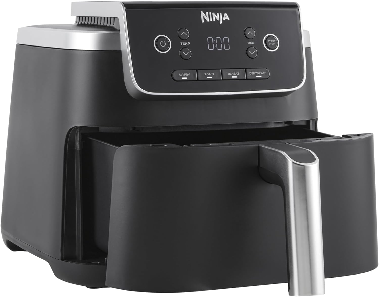 Summer Final Clearance Just AED 99د.إ:Ninja Air Fryer PRO 4.7L, Single Drawer, 4-in-1, Air Fry, Roast, Reheat, Dehydrate, Cooks 1-2 Portions, Digital, Non-Stick Drawer & Crisper...