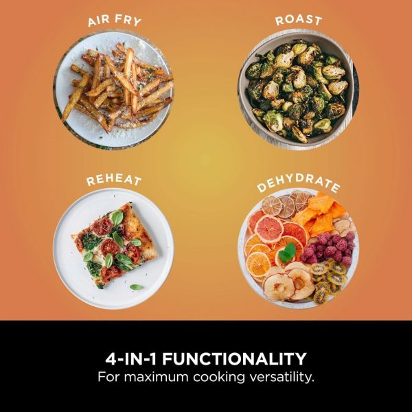 Summer Final Clearance Just AED 99د.إ:Ninja Air Fryer PRO 4.7L, Single Drawer, 4-in-1, Air Fry, Roast, Reheat, Dehydrate, Cooks 1-2 Portions, Digital, Non-Stick Drawer & Crisper...