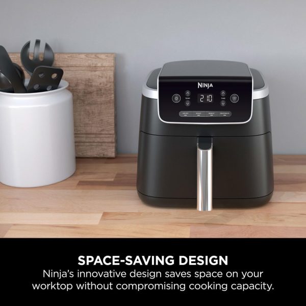 Summer Final Clearance Just AED 99د.إ:Ninja Air Fryer PRO 4.7L, Single Drawer, 4-in-1, Air Fry, Roast, Reheat, Dehydrate, Cooks 1-2 Portions, Digital, Non-Stick Drawer & Crisper...