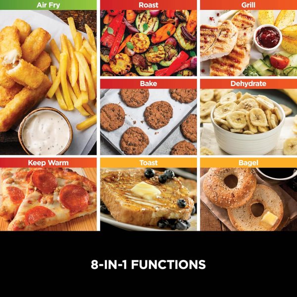 Summer Final Clearance Just AED 99د.إ:Ninja Foodi 8-in-1 Flip Oven, Portable Mini Oven for Countertop and Work Surfaces, Multifunctional Oven with 8 Cooking Functions; Air Fry,...