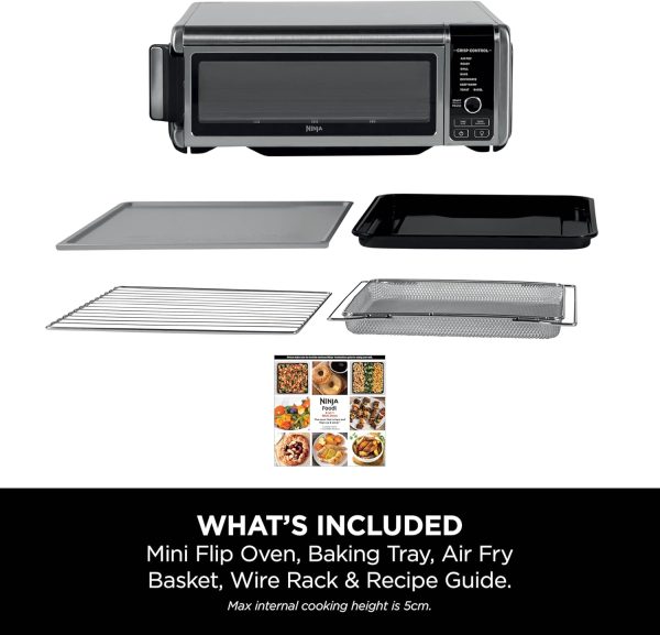 Summer Final Clearance Just AED 99د.إ:Ninja Foodi 8-in-1 Flip Oven, Portable Mini Oven for Countertop and Work Surfaces, Multifunctional Oven with 8 Cooking Functions; Air Fry,...