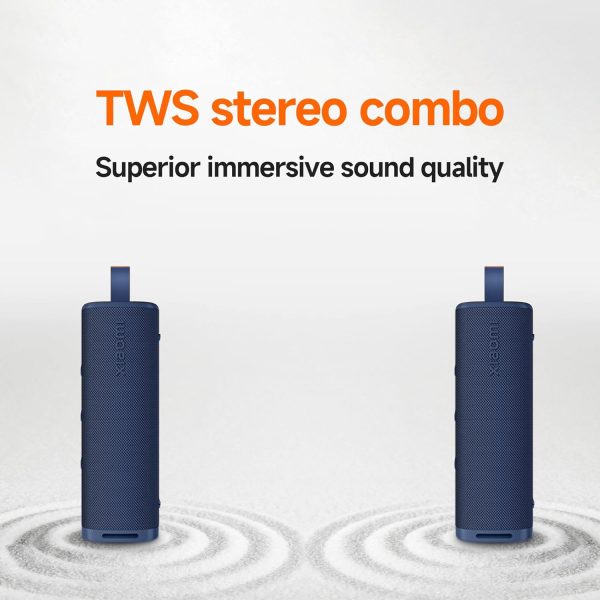 Xiaomi Portable Bluetooth Speaker (30W), Sound, True Wireless Stereo, Bluetooth 5.4, IP69 Waterproof, Long Time Playback, Blue